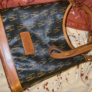 Dark Brown and Burnt Umber Dooney & Bourke Shoulder Bag